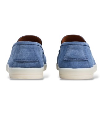Hackett London Blue suede Martins loafers