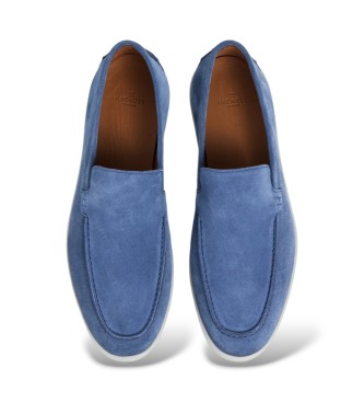 Hackett London Blue suede Martins loafers