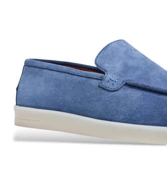 Hackett London Blue suede Martins loafers