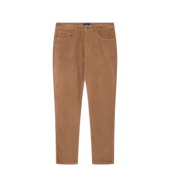 Hackett London Braune Moleskin-Hose