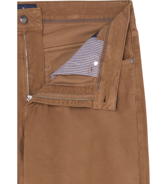 Hackett London Braune Moleskin-Hose