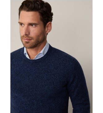 Hackett London Maglione Mouline blu scuro