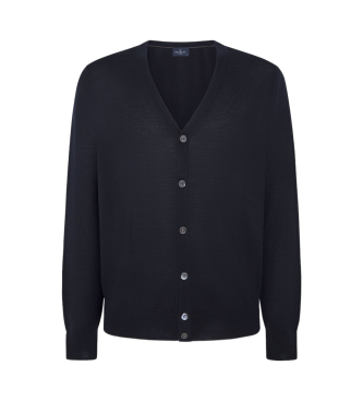 Hackett London Cardigan Classic marinbl