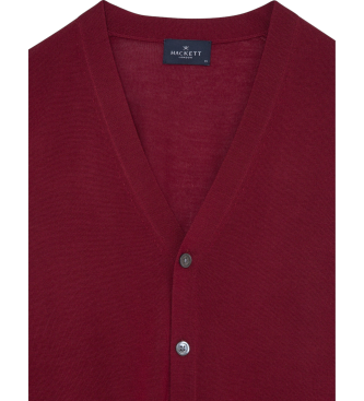 Hackett London Cardi-Weste kastanienbraun