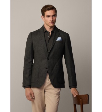 Hackett London Blazer verde multi-rifinitura