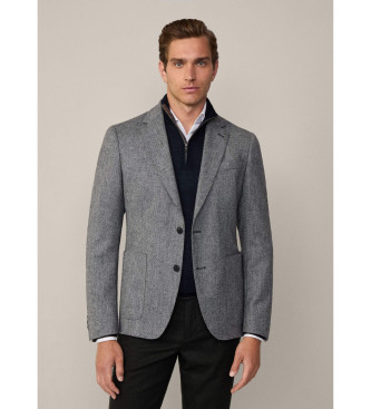 Hackett London Blazer cinzento com vrios acabamentos