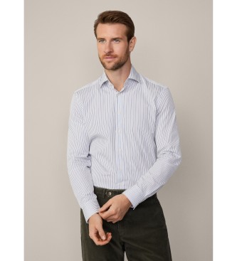 Hackett London Navy stribet skjorte bl