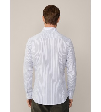 Hackett London Navy Stripe Shirt blue