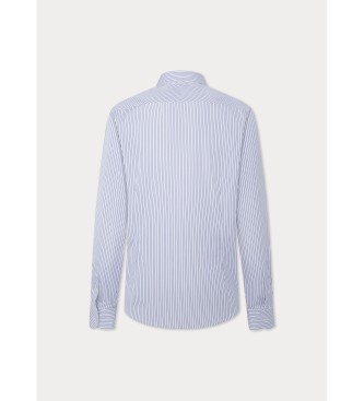 Hackett London Navy Stripe Shirt blue