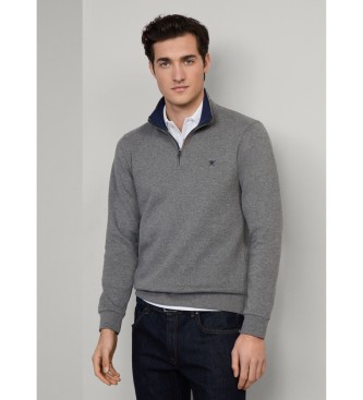 Hackett London Mikina New Double gray
