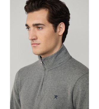 Hackett London Mikina New Double gray