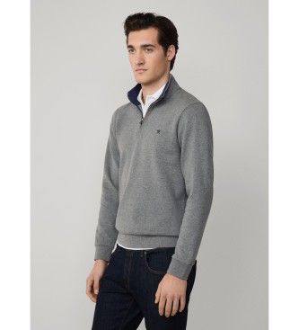Hackett London Mikina New Double gray