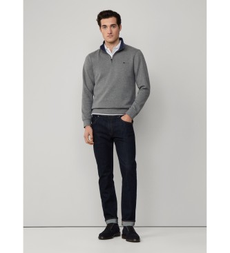 Hackett London Mikina New Double gray