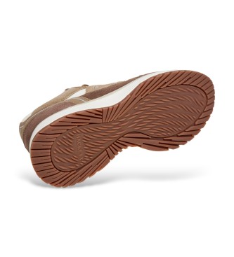 Hackett London Sneakers in pelle marrone Otto Run