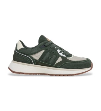 Hackett London Leather Sneakers Otto Run green