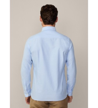 Hackett London Blaues Oxford-Hemd