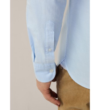 Hackett London Chemise Oxford bleue