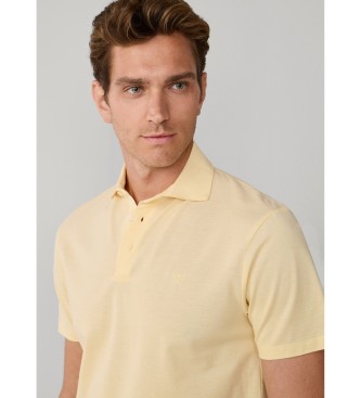 Hackett London Polo piqu� oxford fit cl�sico amarillo