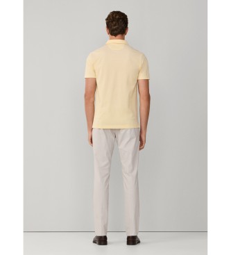 Hackett London Polo piqu� oxford fit cl�sico amarillo