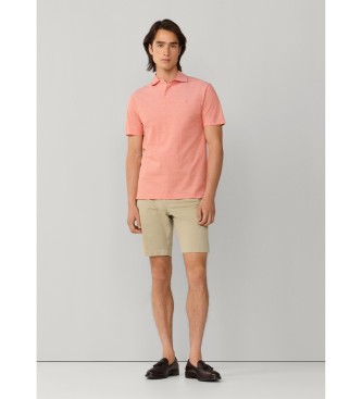 Hackett London Polo piqu� oxford fit cl�sico naranja