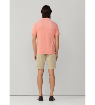 Hackett London Polo piqu� oxford fit cl�sico naranja
