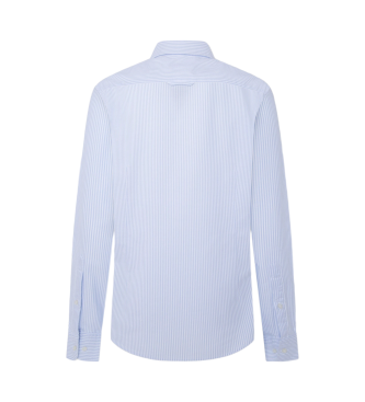 Hackett London Oxford gestreept overhemd blauw