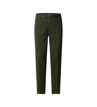 Hackett London Pantalón Brushed Cott Twill verde