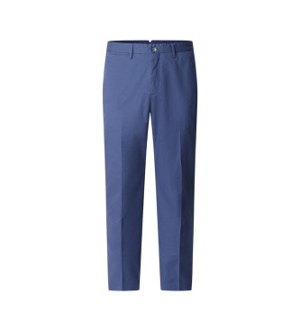 Hackett London Kensington fit slim struktureret chinos bukser i blå
