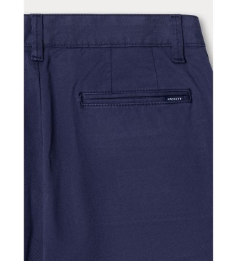 Hackett London Klassische Chino-Hose marineblau
