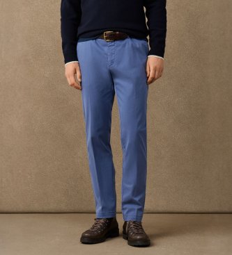 Hackett London Calça chino Heritage Ken azul