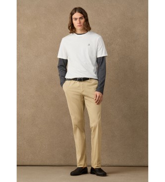 Hackett London Heritage Ken beige chino pants