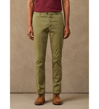 Hackett London Chino-Hose Heritage Ken olivgrün