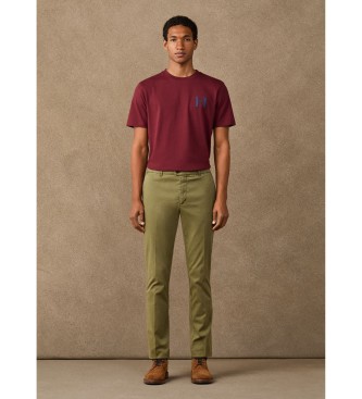 Hackett London Chino-Hose Heritage Ken olivgrün