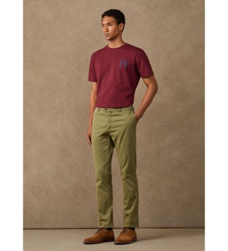 Hackett London Chino-Hose Heritage Ken olivgrün