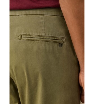 Hackett London Chino-Hose Heritage Ken olivgrün