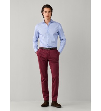 Hackett London Pantalón chino Kensington burdeos