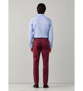 Hackett London Pantalón chino Kensington burdeos