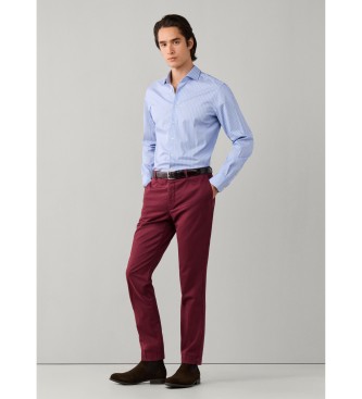 Hackett London Pantalón chino Kensington burdeos