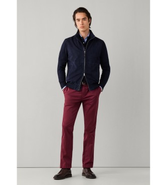 Hackett London Pantalón chino Kensington burdeos