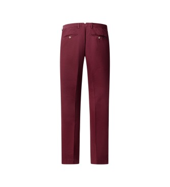 Hackett London Pantalón chino Kensington burdeos