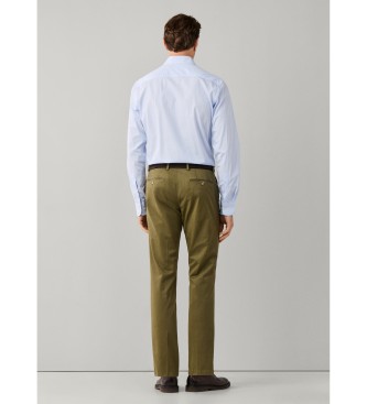 Hackett London Pantalón chino Kensington verde oliva