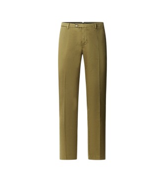 Hackett London Pantalón chino Kensington verde oliva