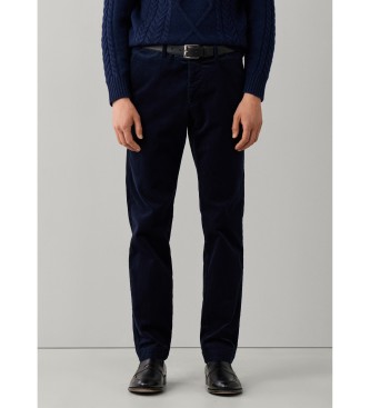 Hackett London Pantalone chino Pigment Cord blu navy