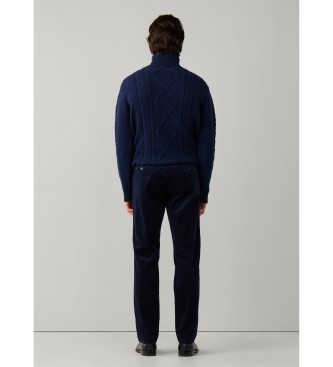 Hackett London Pantalone chino Pigment Cord blu navy