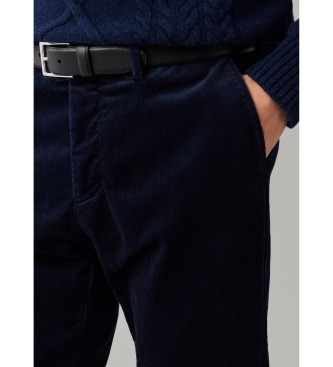 Hackett London Pantalone chino Pigment Cord blu navy