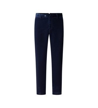 Hackett London Pantalone chino Pigment Cord blu navy
