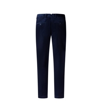 Hackett London Pantalone chino Pigment Cord blu navy