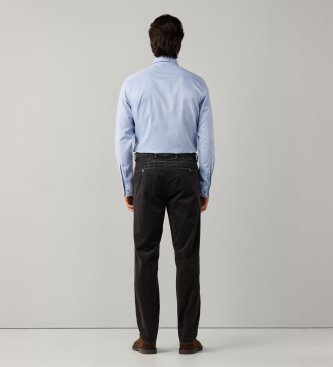 Hackett London Pantalón chino Pigment Cord gris
