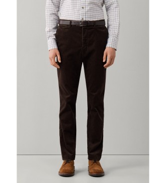 Hackett London Pantalone chino Pigment Cord marrone