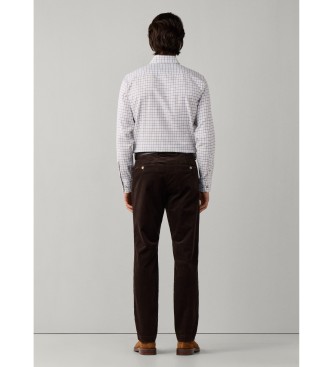 Hackett London Pantalone chino Pigment Cord marrone